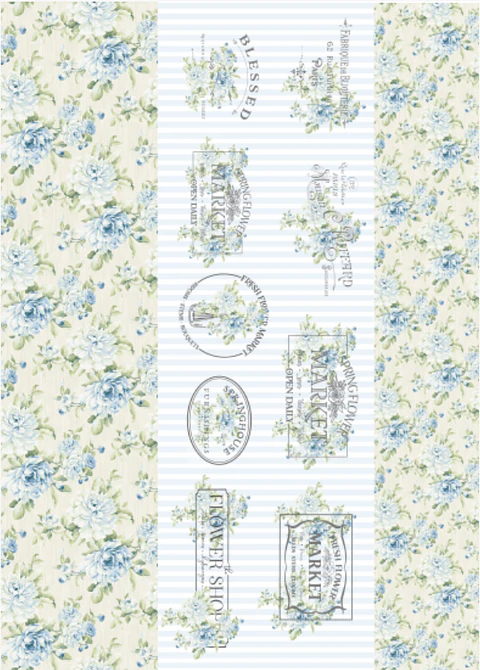 Lâmina de Seda La Tiendita Shabby Chic – GARD 37 – 70×50 cm