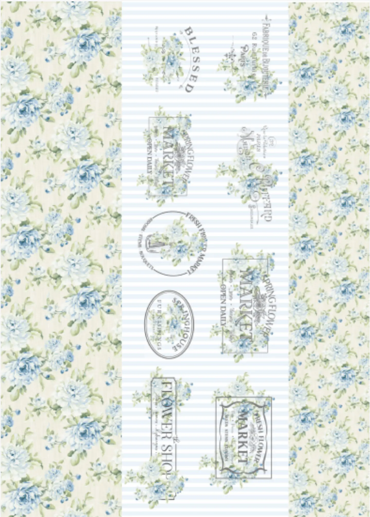 Lâmina de Seda La Tiendita Shabby Chic – GARD 37 – 70×50 cm 1