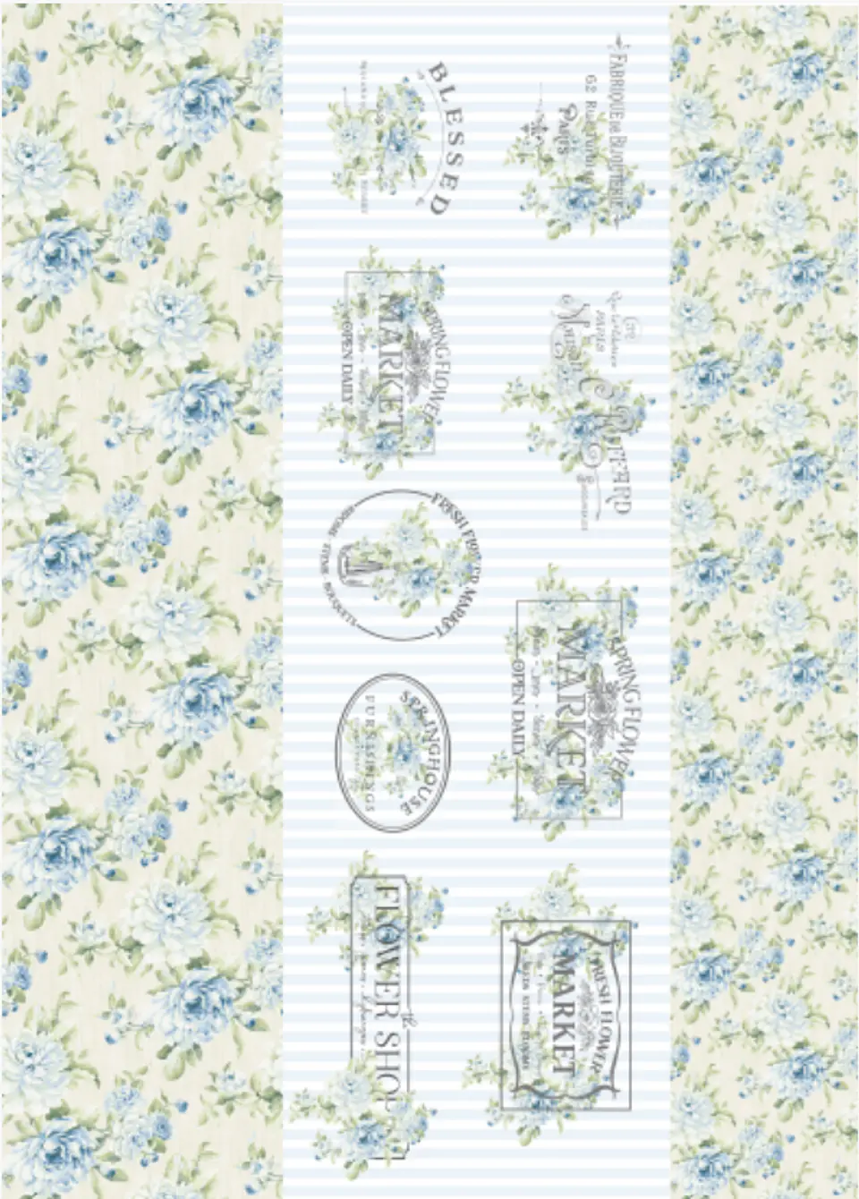 Lâmina de Seda La Tiendita Shabby Chic – GARD 37 – 70×50 cm 1