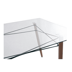Mesa Rectangular Vidrio 140x90 cm