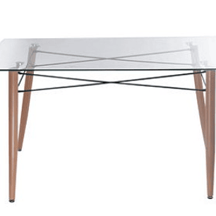 Mesa Rectangular Vidrio 140x90 cm