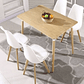 Comedor Rectangular color Madera 120x80 cm con 4 Sillas Tulip - Miniatura 5