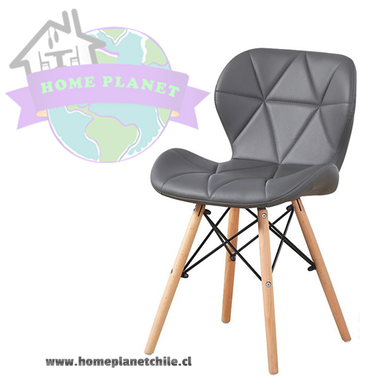 Comedor Holanda redondo negro 80 cm con 4 Sillas Mariposas Rubik 2