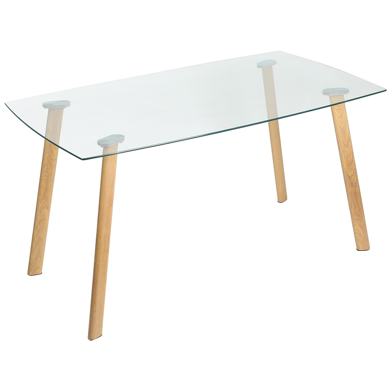 Mesa rectangular Bled vidrio 140x80 cm  2