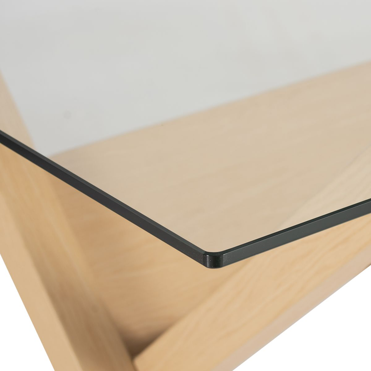 Mesa rectangular Visby vidrio 140x80 cm 3