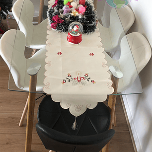 Comedor Durban rectangular vidrio 140x80 cm con 6 Sillas Mariposas Rubik