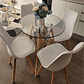 Comedor América redondo vidrio 80 cm y 4 Sillas Tulip - Miniatura 6