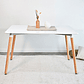 Comedor Helsinki rectangular blanco con 4 Sillas Eames - Miniatura 8