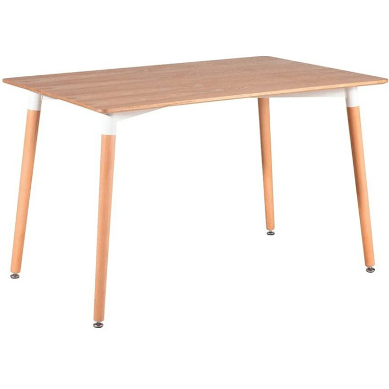 Comedor rectangular color madera 120X80 cm con 6 Sillas Tulip 11