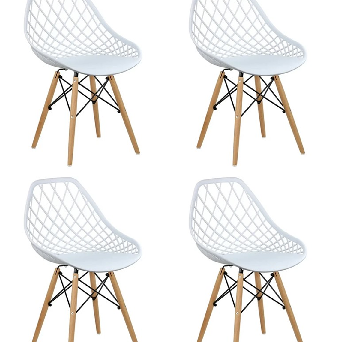 Pack 4 Sillas Mesh 2