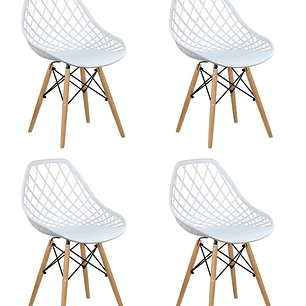 Pack 4 Sillas Mesh