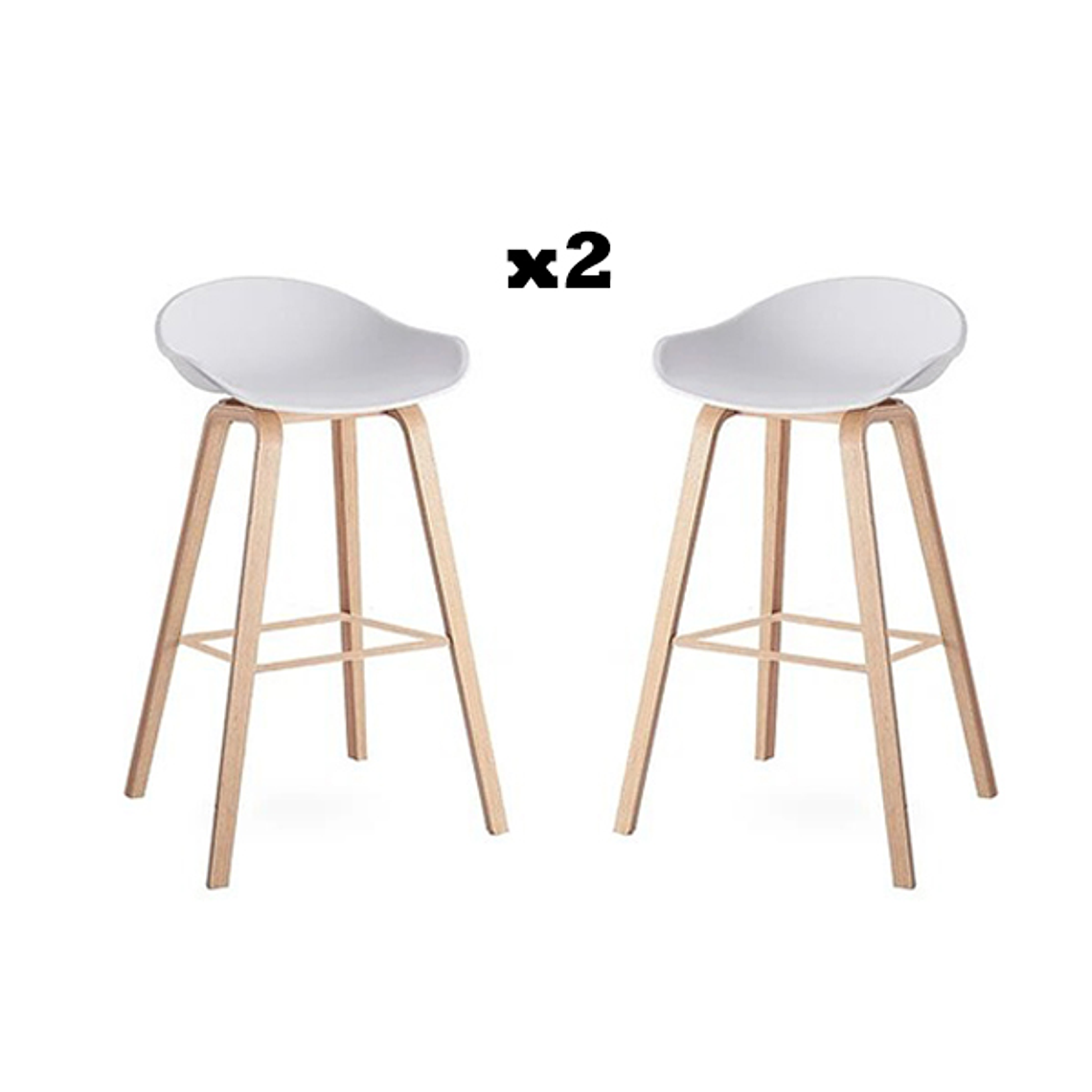 Pack 2 Taburetes Nordicos 1
