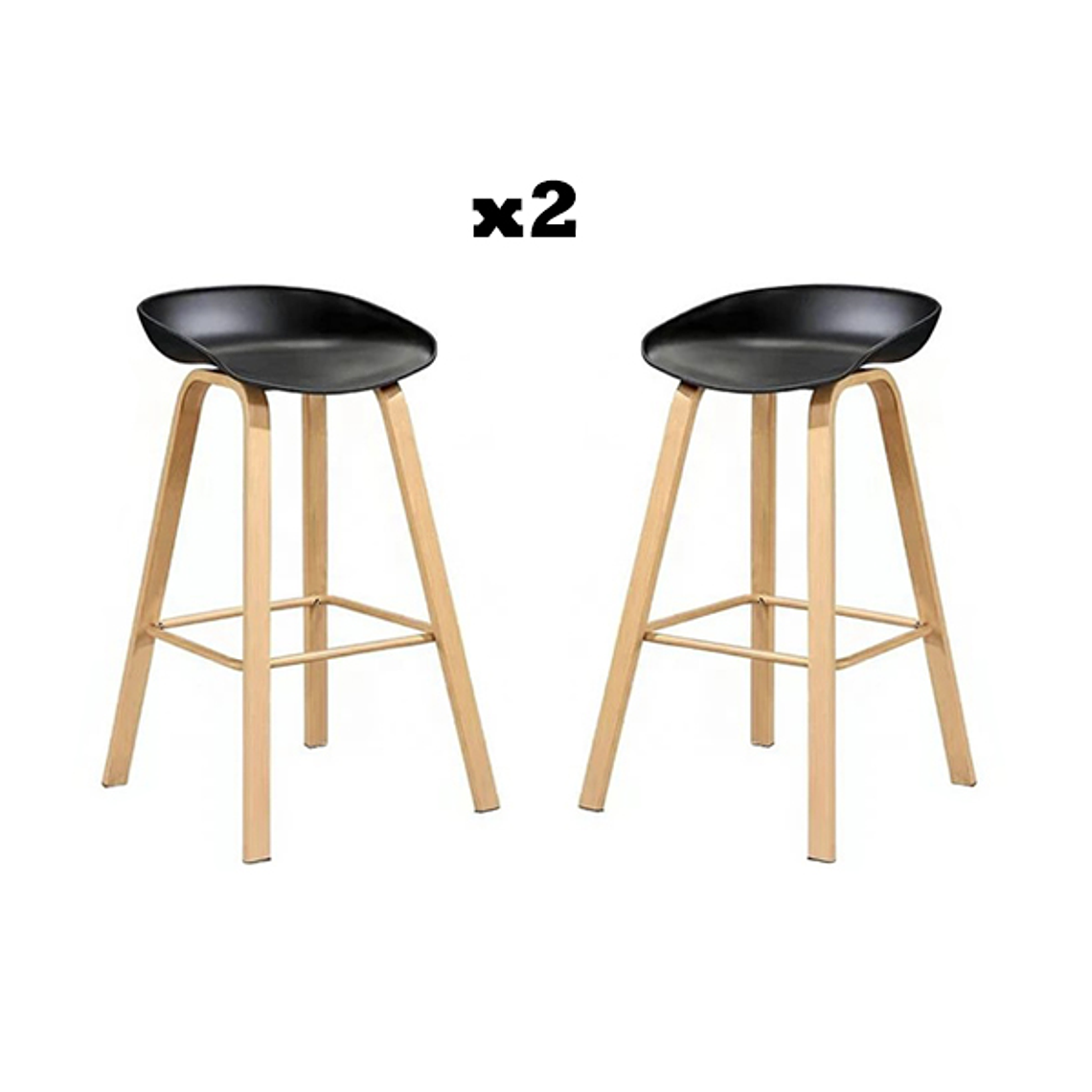 Pack 2 Taburetes Nordicos 2