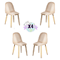 Pack 4 Sillas Spoon Terciopelo - Miniatura 5