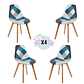 Pack 4 Sillas Patchwork 2.0 - Miniatura 1
