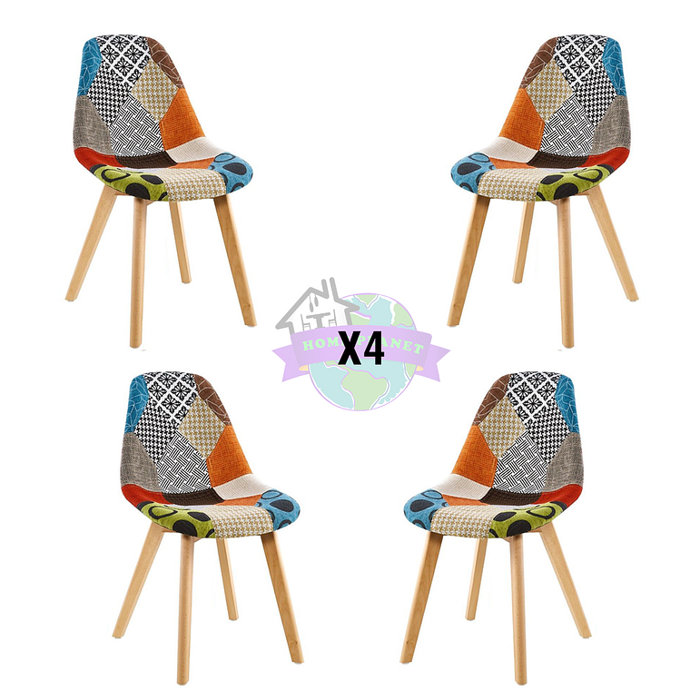 Pack 4 Sillas Patchwork 2.0 2