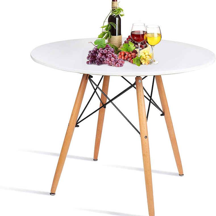 Mesa redonda tipo Eames 80 cm 1