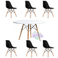 Comedor Oman redondo blanco 120 cm con 6 Sillas Eames - Miniatura 2