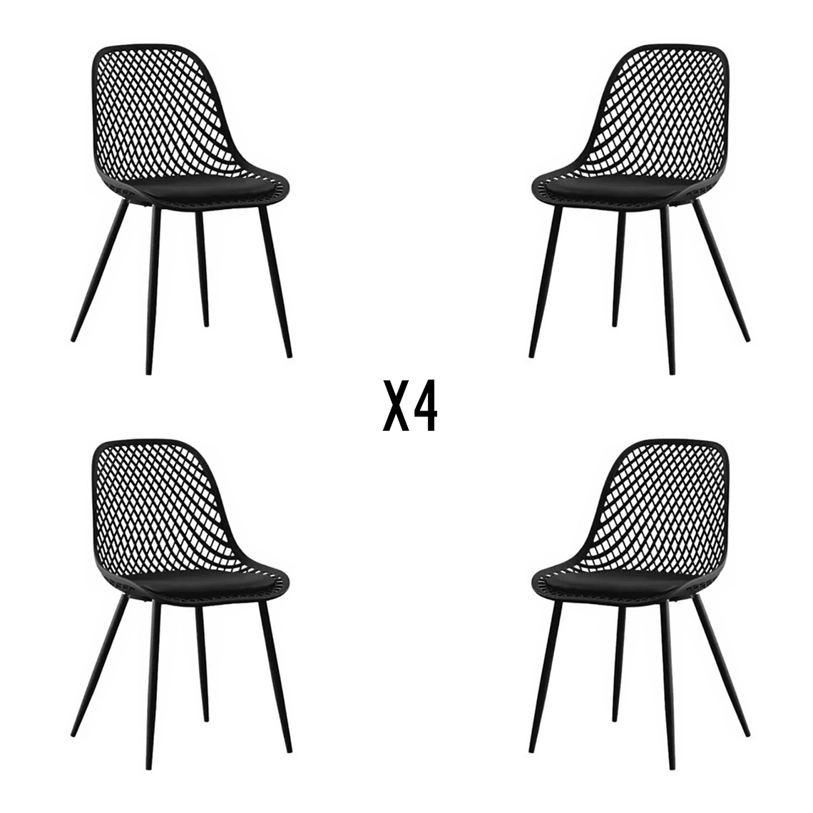 Pack 4 Sillas Europa acolchadas 1