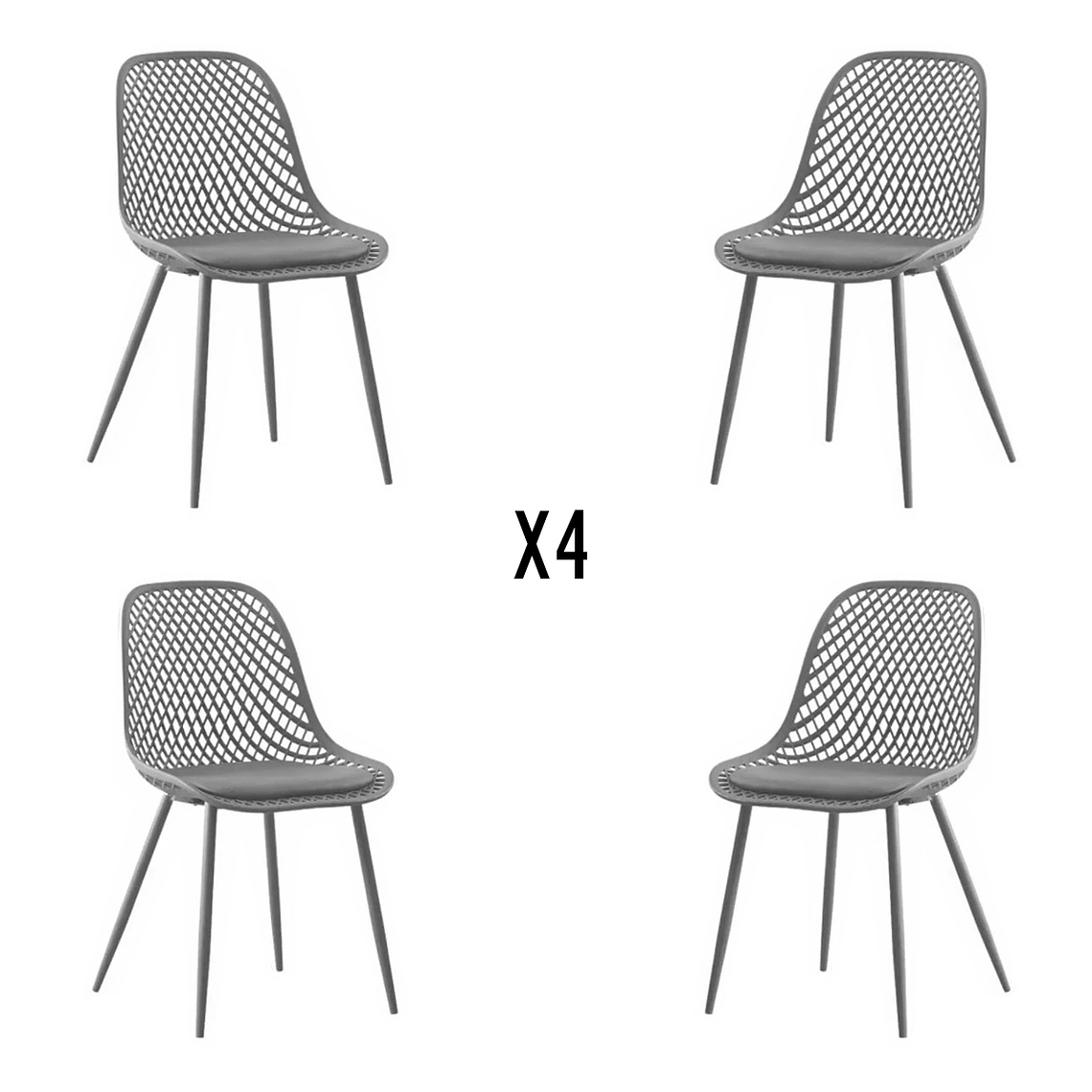 Pack 4 Sillas Europa acolchadas 7