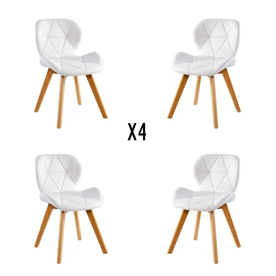 Pack 4 Sillas Mariposas Rubik Wood 2