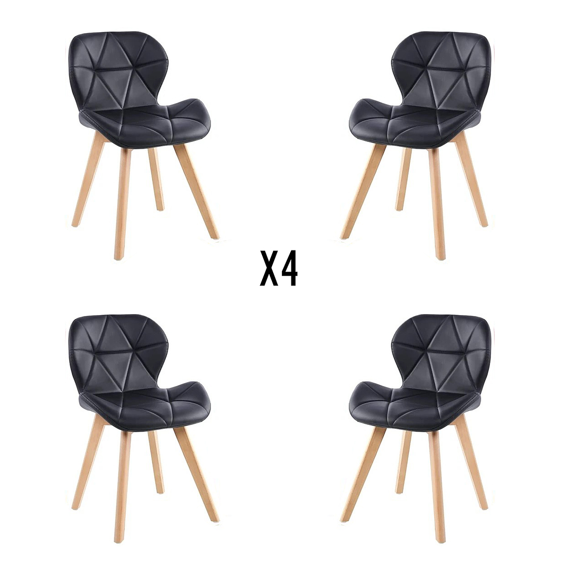 Pack 4 Sillas Mariposas Rubik Wood 1