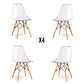 Pack 4 Sillas Eames transparentes - Miniatura 1