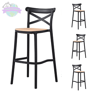 Pack 4 Taburetes Piso bar Danubio (75,6 cm)