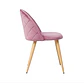 Comedor Mesa Medlock rectangular vidrio 140x90 cm con 6 Sillas Breda Velvet - Miniatura 12