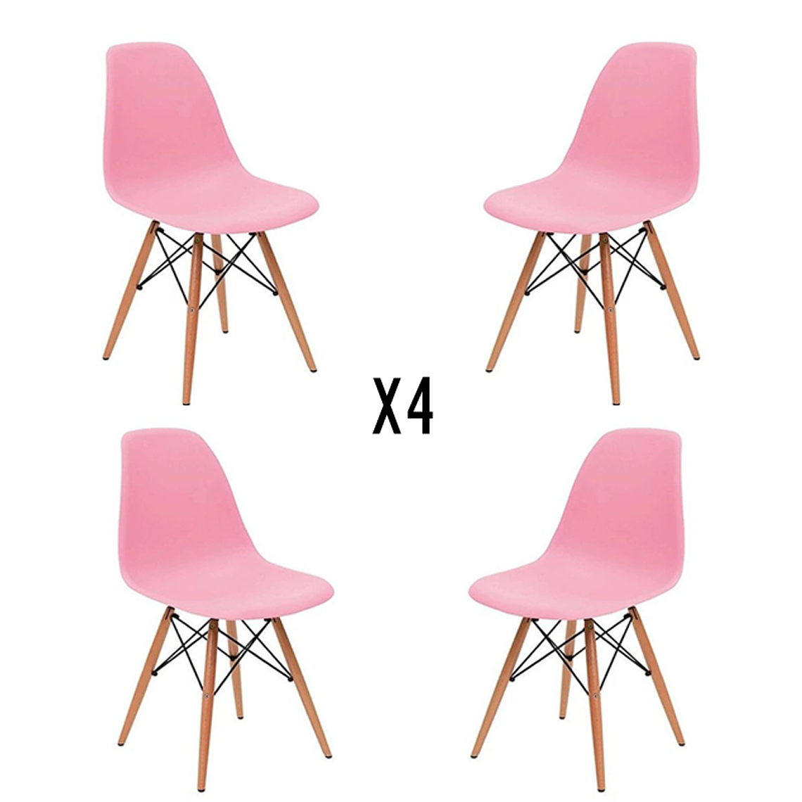 Pack 4 Sillas Eames 2