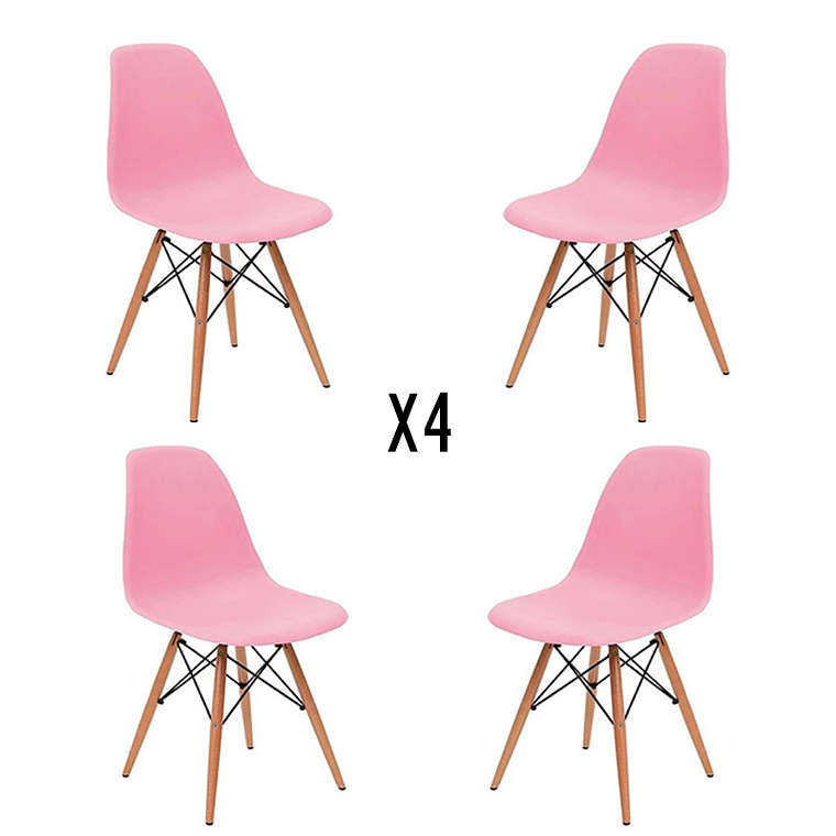 Pack 4 Sillas Eames 2