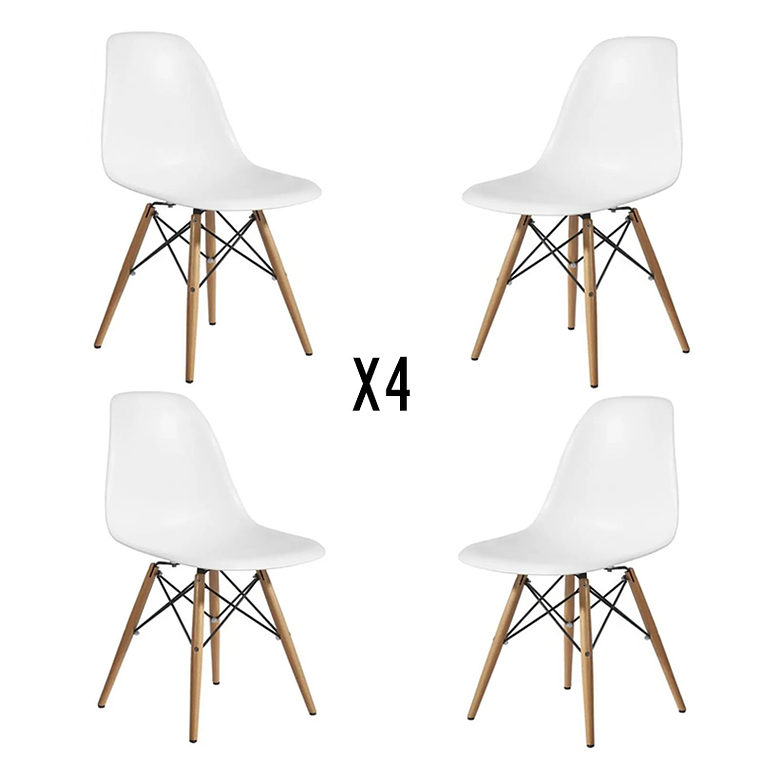 Pack 4 Sillas Eames 3