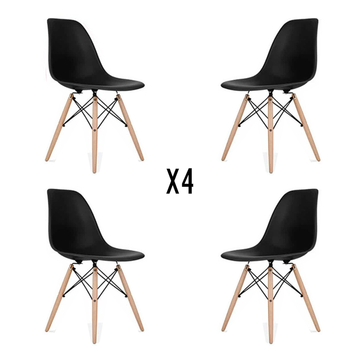 Pack 4 Sillas Eames 4