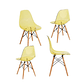 Pack 4 Sillas Eames transparentes colores - Miniatura 1