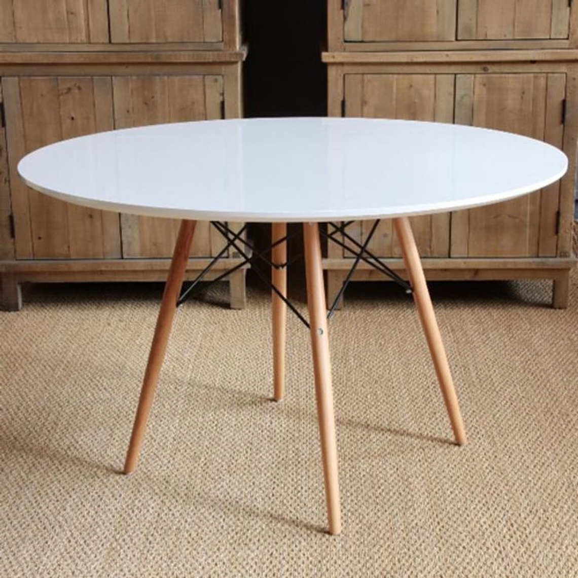 Mesa redonda tipo Eames 120 cm 2