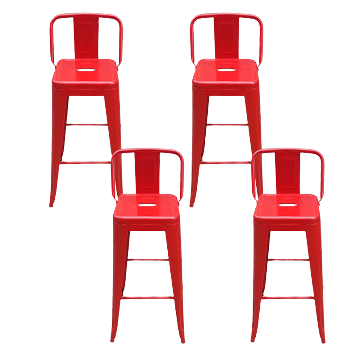 Pack 4 Taburetes Piso Tolix colores 77 cm 3