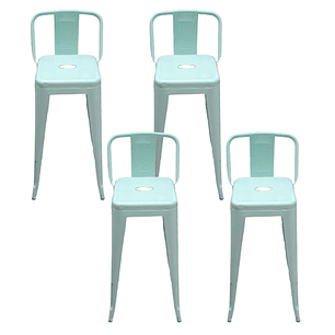 Pack 4 Taburetes Piso Tolix colores 77 cm