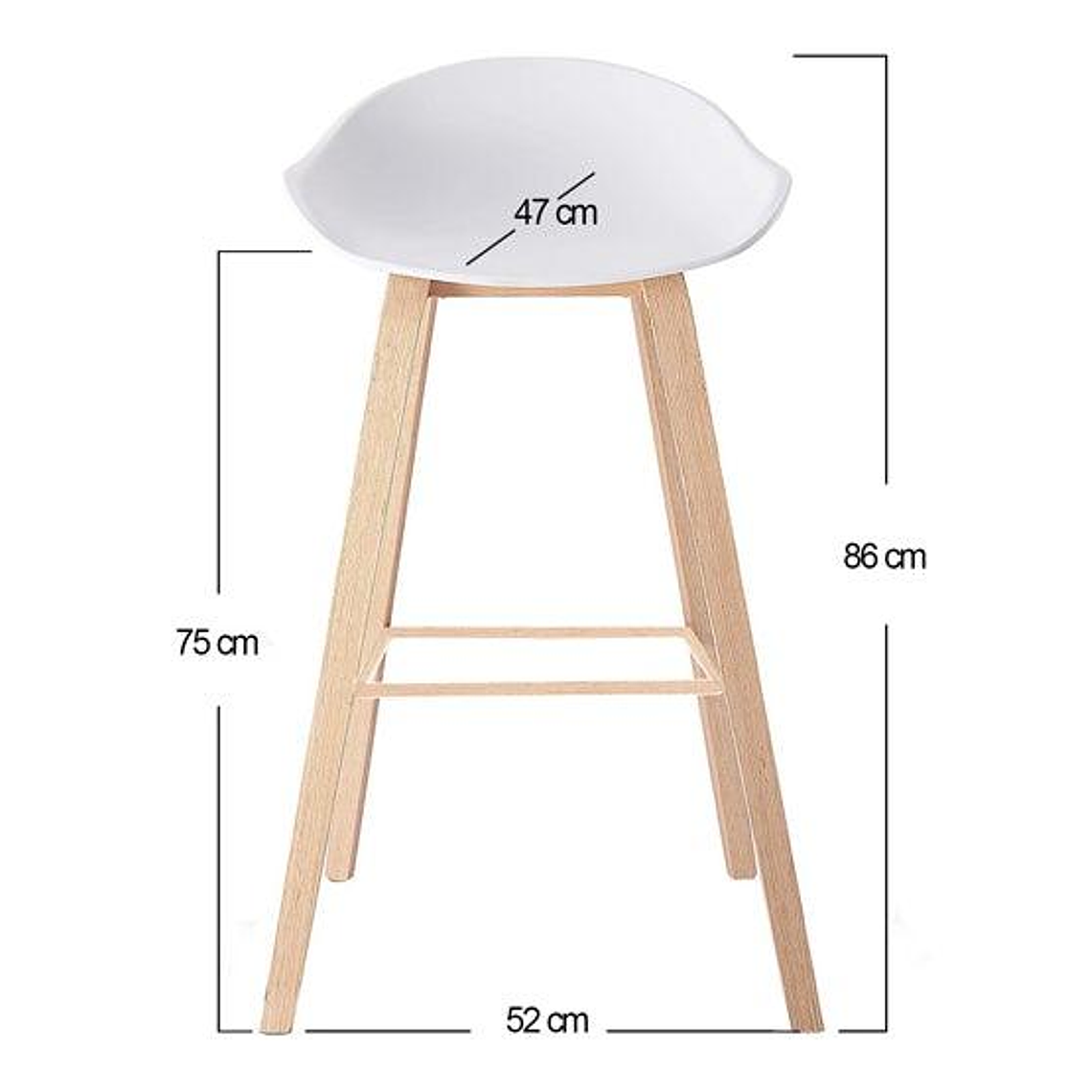 Pack 4 Taburetes Nordicos 11