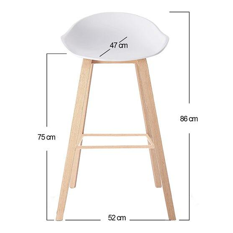 Pack 4 Taburetes Nordicos 11