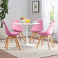 Comedor Ankara redondo blanco 100 cm con 4 Sillas Tulip - Miniatura 2