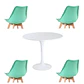 Comedor Ankara redondo blanco 100 cm con 4 Sillas Tulip - Miniatura 5