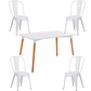 Comedor Tolix rectangular 120x80 cm con 4 Sillas Tolix - Miniatura 4