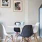 Comedor Siena redondo blanco 100 cm con 4 Sillas Eames - Miniatura 7