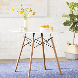 Mesa redonda tipo Eames 100 cm