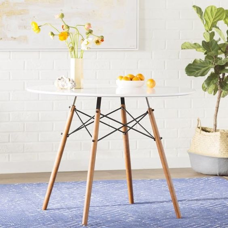 Mesa redonda tipo Eames 100 cm 1