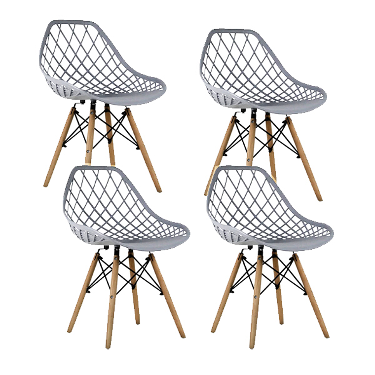 Pack 4 Sillas Mesh 3