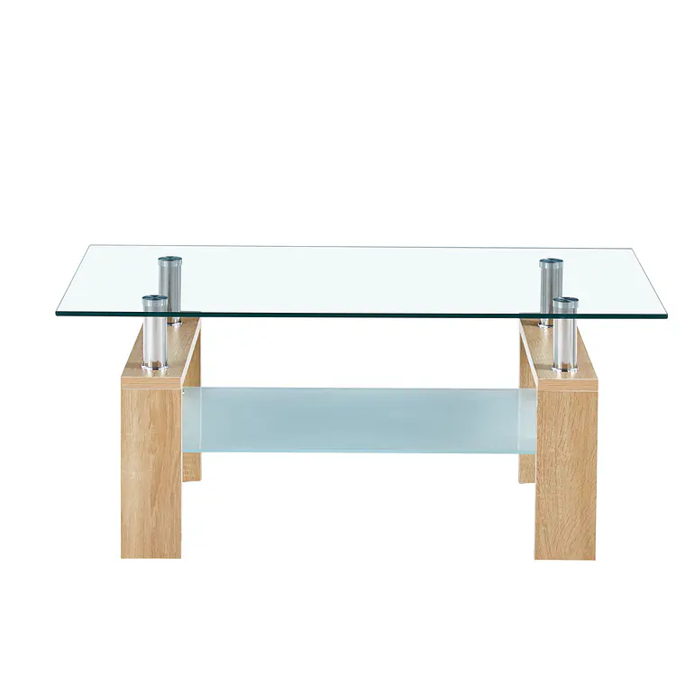 Mesa centro Prisma rectangular vidrio 4