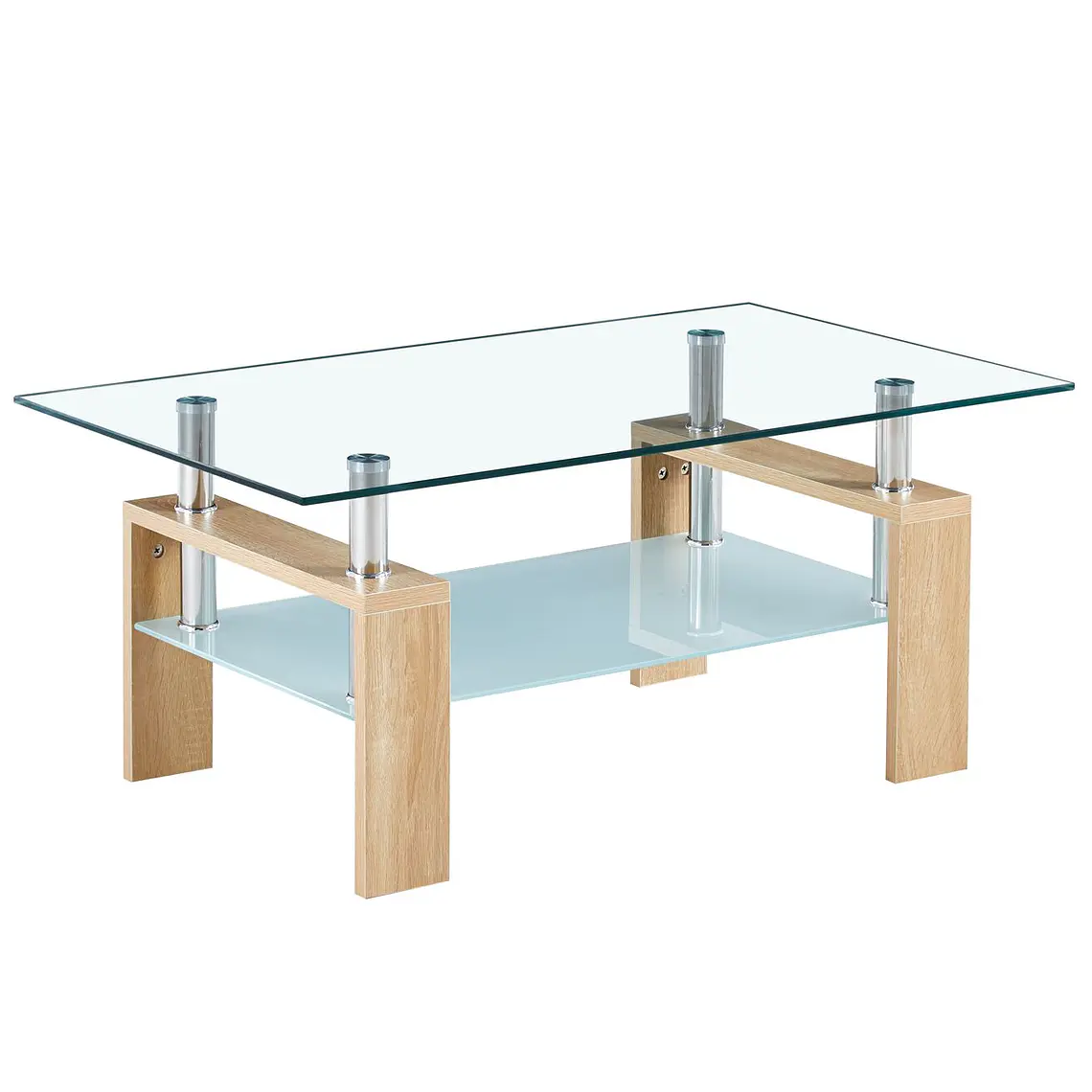 Mesa centro Prisma rectangular vidrio 1