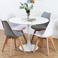 Comedor Ankara redondo blanco 100 cm con 4 Sillas Tulip - Miniatura 7