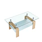 Mesa de centro rectangular de vidrio - Miniatura 3